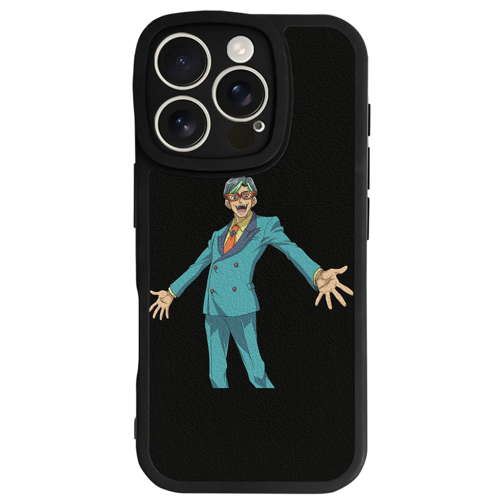 （画像用） 遊☆戯☆王 Yu-Gi-Oh! 【iPhone 16シリーズ対応】シリコンスマホケース（レザー調） 材質：シリコン